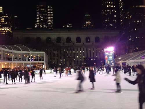 bryant park ice skating rink manhattan nyc