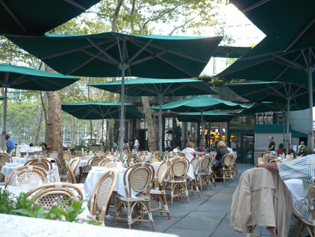 bryant park grill odyssey rush dinner before just