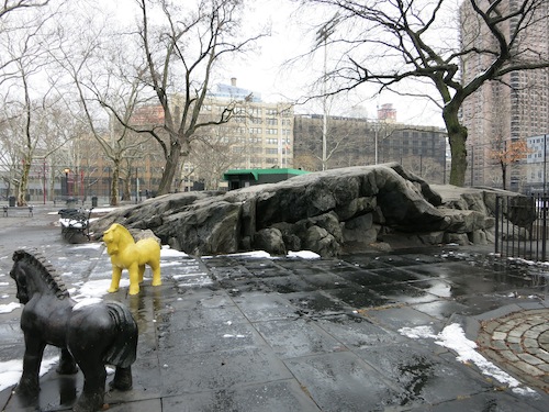 dewitt clinton park manhattan schist