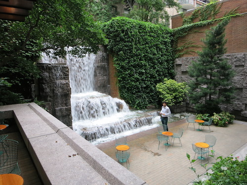 greenacre park waterfall manhattan nyc
