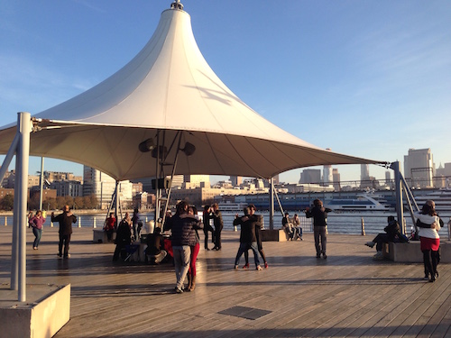 pier 45 hudson river park manhattan nyc dancers dancing