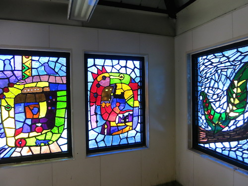Dina Bursztyn subway stained glass bronx nyc