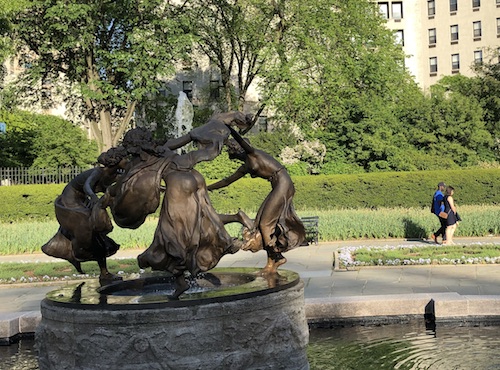 untermyer fountain three dancing maidens central park conservatory garden manhattan nyc new york city