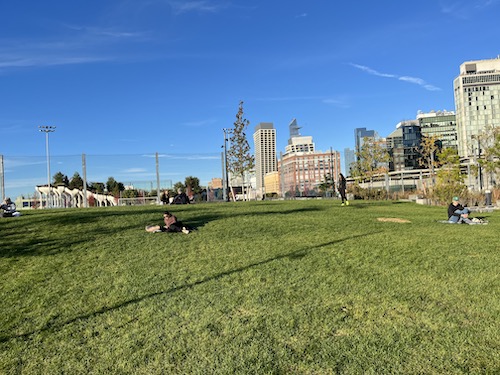 Gansevoort Peninsula Sand Bluff, Hudson River Park, Manhattan, New York City Parks