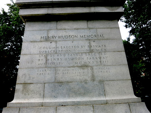 henry hudson memorial monument henry hudson park bronx nyc