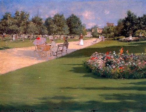 william merritt chase tompkins park 1887 herbert von king park bedford-stuyvesant brooklyn nyc new york city parks