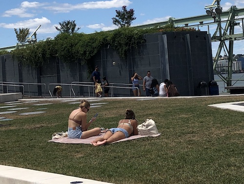 pier 57 rooftop park hudson river park manhattan new york city parks