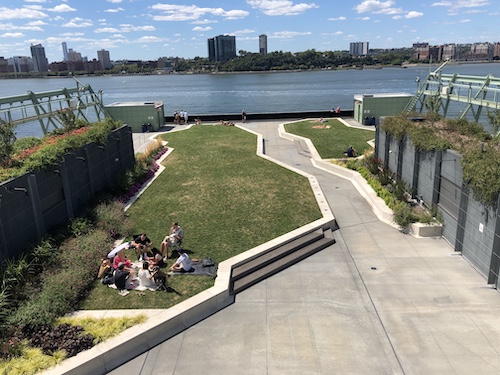 pier 57 rooftop park hudson river park manhattan new york city parks