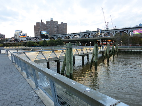 west harlem piers park manhattanville manhattan nyc